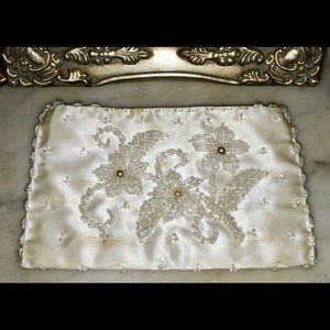 Vintage Hand Beaded Clutch Bag